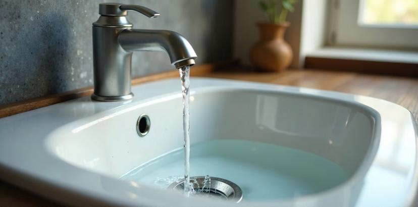 Slow Draining Sink